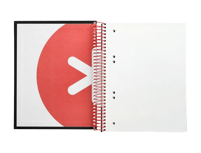 Antartik Cuaderno Espiral A5 Micro Tapa Forrada 120 Hojas 90g Liso Negro con Bandas