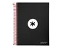 Antartik Cuaderno Espiral A5 Micro Tapa Forrada 120 Hojas 90g Liso Negro con Bandas