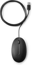 HP Ratón de sobremesa 320M con cable, Óptico, Negro