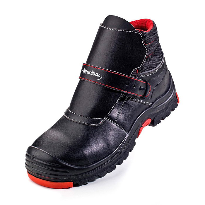 Anibal Bota Albañil Termópilas Talla 44, Diseño Metal Free, Norma EN20345 S3 HI CI HRO SRC, Microfibra, Suela PU y Nitrilo