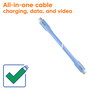 Club 3D CAC-3003 Cable USB-C 2m 240W 20Gbps Azul