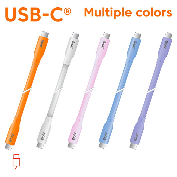 Club 3D CAC-3003 Cable USB-C a USB-C, USB4 Gen 2x2, 240W PD, 20Gbps, 2m, Azul Club 3D CAC-3003 Cable USB-C a USB-C, USB4 Gen 2x2, 240W PD, 20Gbps, 2m, Azul