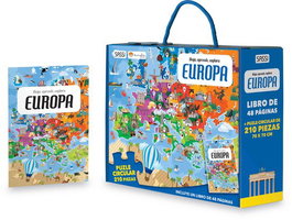 Puzle Sassi Manolito Books Europa 210 Piezas (+6 Años)