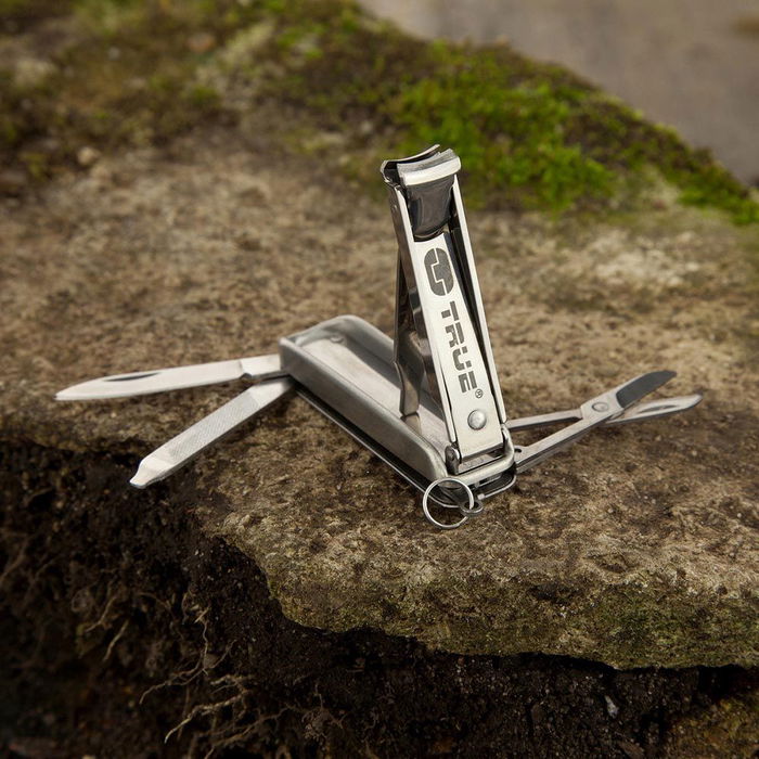 True Nailclip Kit Llavero y Corta Uñas Acero Inoxidable 56 mm