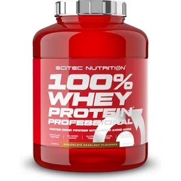 Scitec Nutrition 100% Whey Protein Professional 2350G Sabor Chocolate y Avellana - Proteína de Suero para Aumentar y Mantener Masa Muscular