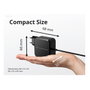Conceptronic OZUL05BE Cargador GaN 100W USB-C con cable integrado