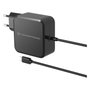 Conceptronic OZUL05BE Cargador GaN 100W USB-C con cable integrado