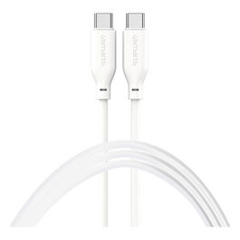 4smarts Cable USB-C a USB-C Silikon High Flex 60W 1.5m Blanco 468761