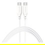 4smarts Cable USB-C a USB-C Silikon High Flex 60W 1.5m Blanco 468761