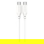 4smarts Cable USB-C a USB-C Silikon High Flex 60W 1.5m Blanco 468761