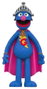Super7 Plaza Sésamo Figura Supersize Vinyl - Super Grover 36 cm
