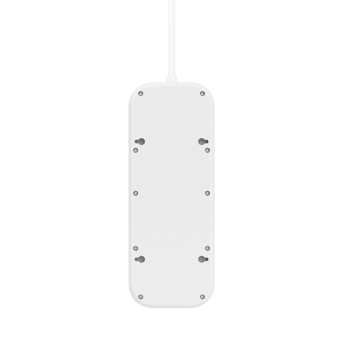 Belkin Surge Protector SRB002vf2MV2 con 6 tomas de CA, USB-C y USB-A, Blanco