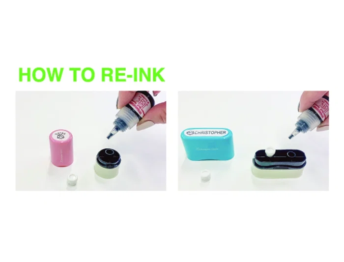 X'stamper Sello Quix Nombre Personalizable Color Azul 9.5x46 mm QN41