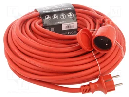 KEL Prolongador de alimentación H05RR-F 3G2,5mm2 40m rojo