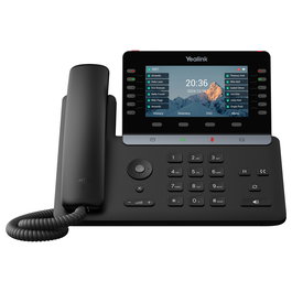 Yealink SIP-T85W Teléfono IP Inalámbrico y con Cable Negro, Pantalla 5.5" LCD, WiFi 6, Bluetooth 5.0, Gigabit Ethernet
