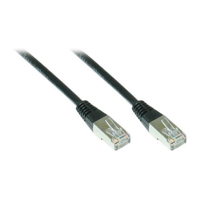 GoodConnections Alcasa 855S-005 Cable de parche Cat5e 0,5 m Negro GoodConnections Alcasa 855S-005 Cable de parche Cat5e 0,5 m Negro