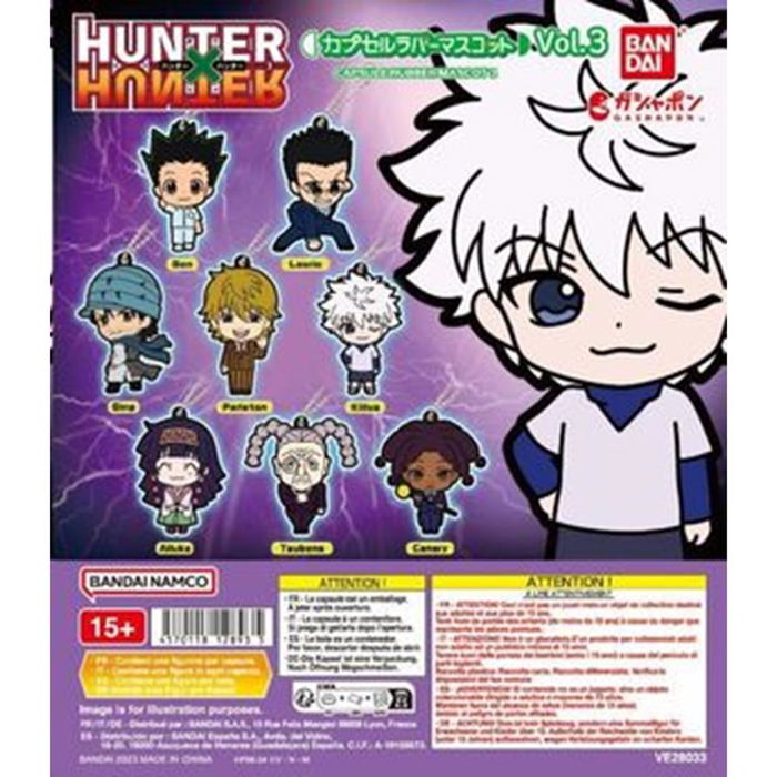 Bandai Gashapon Hunter X Hunter Capsule Rubber 3 Surtido 40 Artículos Bandai Gashapon Hunter X Hunter Capsule Rubber 3 Surtido 40 Artículos