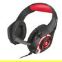Auriculares Gaming con Micrófono Trust GXT 313 Nero/ USB 2.0/ Rojos