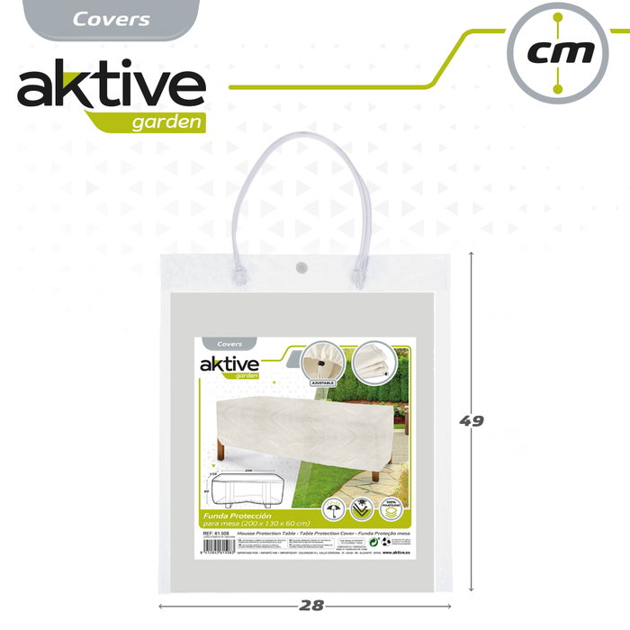 AKTIVE Funda Protectora para Mesa 200x130