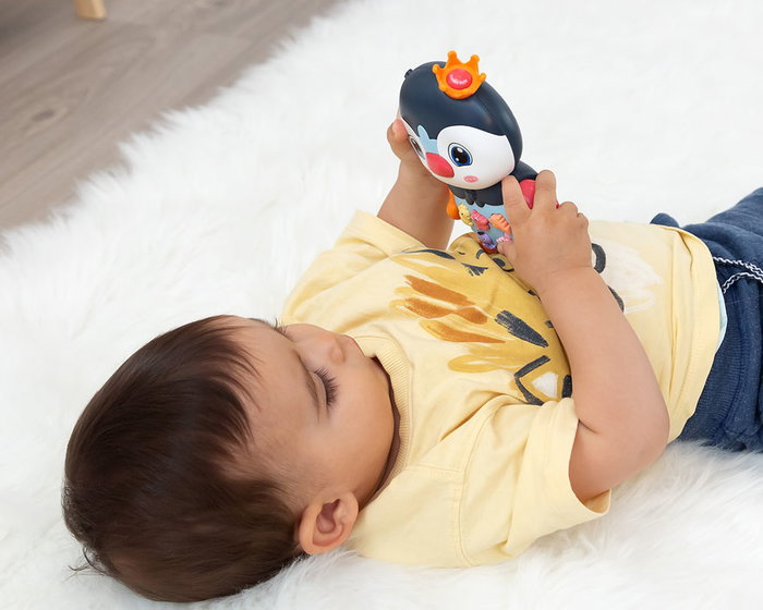 KioKids Pingüino Musical de Juguete con Luces y Melodías para Bebés +12 Meses Multicolor