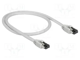 DeLOCK Cable de Red Cat 8.1 S/FTP 0,5 m RJ45 Gris