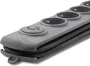 Qoltec Regleta de protección con 8 tomas y cable de 1,8 m, Gris