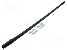 4CARMEDIA Mástil de antena externa de 0,35m para AM/FM con rosca M5/M6
