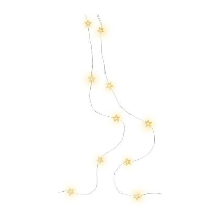 Goobay Guirnalda de luces de 20 estrellas, transparente, 2,20 m Goobay Guirnalda de luces de 20 estrellas, transparente, 2,20 m
