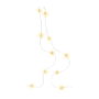 Goobay Guirnalda de luces de 20 estrellas, transparente, 2,20 m