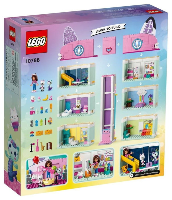 LEGO La Casa Mágica de Gabby, Casa de Muñecas de Juguete con Minifiguras 10788 LEGO La Casa Mágica de Gabby, Casa de Muñecas de Juguete con Minifiguras 10788