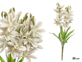 Ibergarden Vara 5 Ramas 20 Flores Verde Envejecido 55 cm (Set de 12)