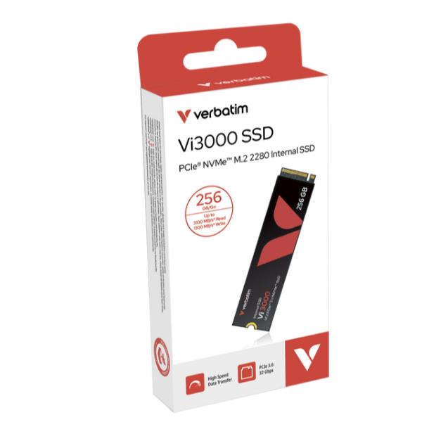 Verbatim Vi3000 256GB M.2 2280 PCIe NVMe Verbatim Vi3000 256GB M.2 2280 PCIe NVMe