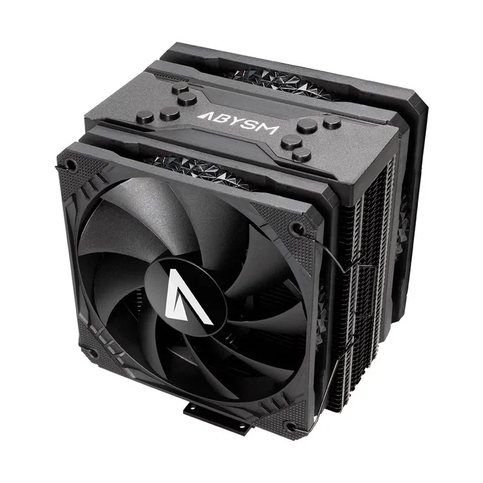 Abysm Snow IV Black Refrigerador de CPU con 4 Heatpipes y Ventilador de 12 cm