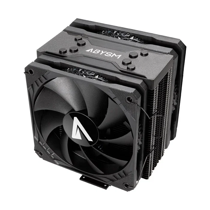 Abysm Snow IV Black Refrigerador de CPU con 4 Heatpipes y Ventilador de 12 cm