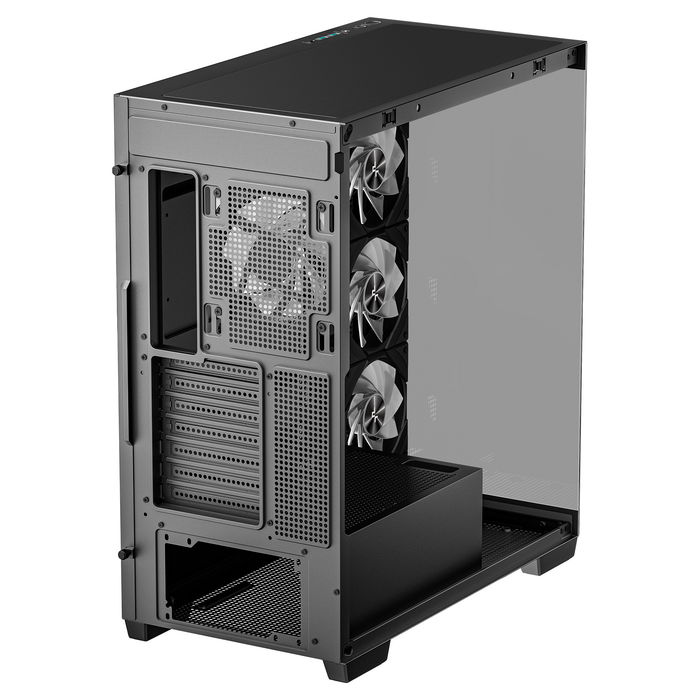 DeepCool CG580 4F, Midi Tower, ATX, ITX, micro ATX, Negro, 7 Ranuras, 3 Ventiladores, 140mm, 41cm GPU, 21cm PSU, 17.6cm CPU