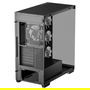 DeepCool CG580 4F, Midi Tower, ATX, ITX, micro ATX, Negro, 7 Ranuras, 3 Ventiladores, 140mm, 41cm GPU, 21cm PSU, 17.6cm CPU
