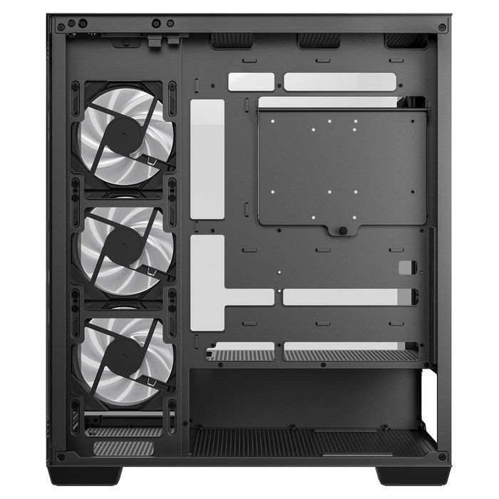 DeepCool CG580 4F, Midi Tower, ATX, ITX, micro ATX, Negro, 7 Ranuras, 3 Ventiladores, 140mm, 41cm GPU, 21cm PSU, 17.6cm CPU