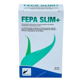 FEPADIET Fepa-Slim+ Control de Peso con Naranja Amarga, Cromo y Extractos de Plantas - 40 Cápsulas