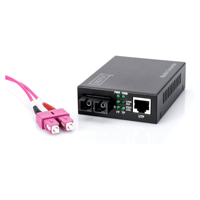 Digitus Convertidor de medios Fast Ethernet RJ45/SC Multimode DN-82020-1