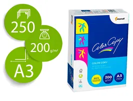Color Copy Papel Multifuncion Din A3 Blanco 200 Gramos Paquete 250 Hojas