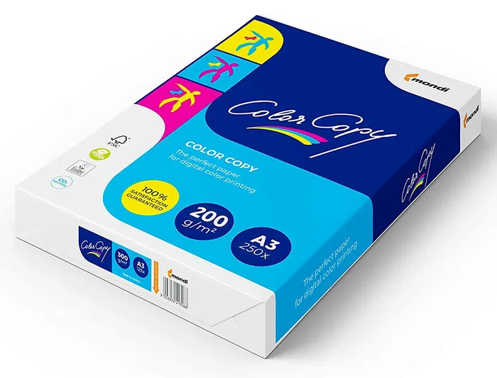 Color Copy Papel Multifuncion Din A3 Blanco 200 Gramos Paquete 250 Hojas