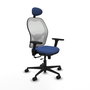 PIQUERAS Y CRESPO Silla de oficina Jorquera Azul marino y Blanco