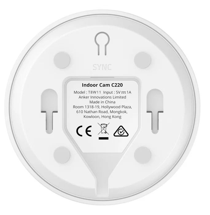 Eufy C220 Bombilla Cámara de Seguridad IP Interior 2K (2560x1440) con IA, 360°, Almacenamiento Local, Wi-Fi, Blanco