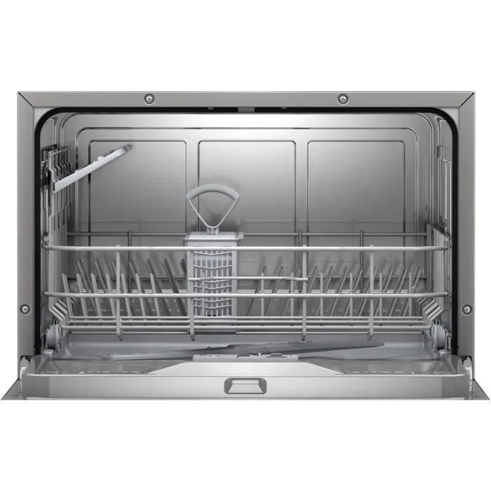 Lavavajillas BOSH SKS51E38EU compacto independiente - 6 cubiertos - 49 dB - A + - 55cm - Acero inoxidable - Motor EcoSilence Drive Lavavajillas BOSH SKS51E38EU compacto independiente - 6 cubiertos - 49 dB - A + - 55cm - Acero inoxidable - Motor EcoSilence Drive