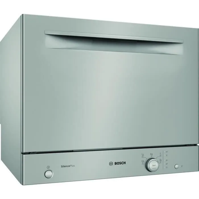 Lavavajillas BOSH SKS51E38EU compacto independiente - 6 cubiertos - 49 dB - A + - 55cm - Acero inoxidable - Motor EcoSilence Drive Lavavajillas BOSH SKS51E38EU compacto independiente - 6 cubiertos - 49 dB - A + - 55cm - Acero inoxidable - Motor EcoSilence Drive