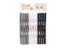 ALSEK Set de 36 Pinzas para Tender la Ropa 10cm Colores Neutros