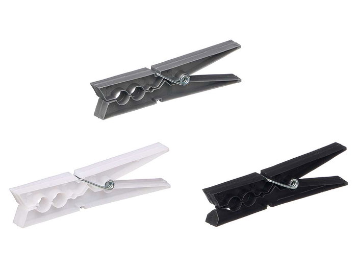 ALSEK Set de 36 Pinzas para Tender la Ropa 10cm Colores Neutros