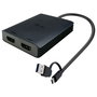 I-tec CADUAL4KHDMI Adaptador de Vídeo USB-A/USB-C a Doble HDMI 4K/60 Hz