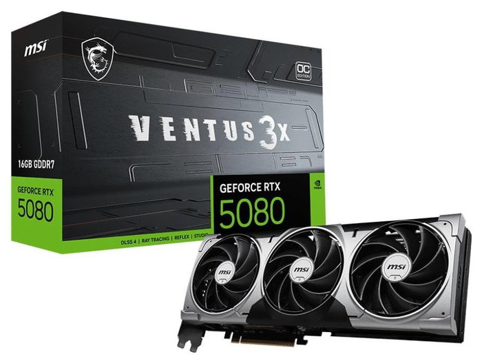 MSI VENTUS GeForce RTX5080 16G 3X OC 16 GB GDDR7 Gris