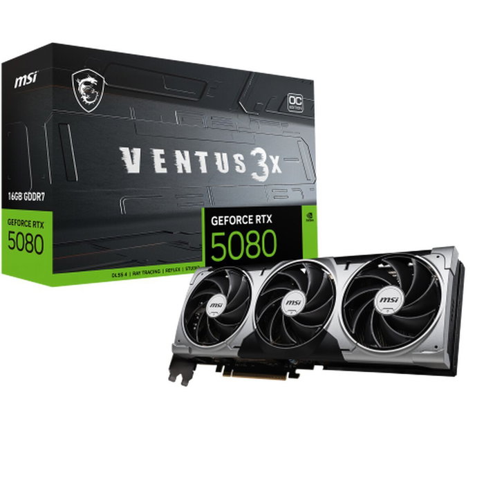 MSI VENTUS GeForce RTX5080 16G 3X OC 16 GB GDDR7 Gris